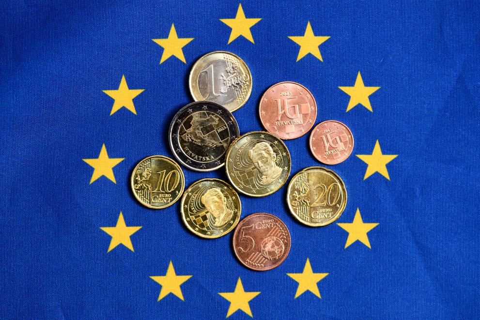 Croatian euro coins 