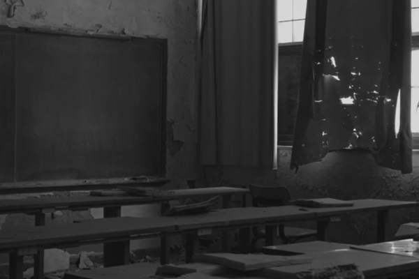 classroom after bombing
